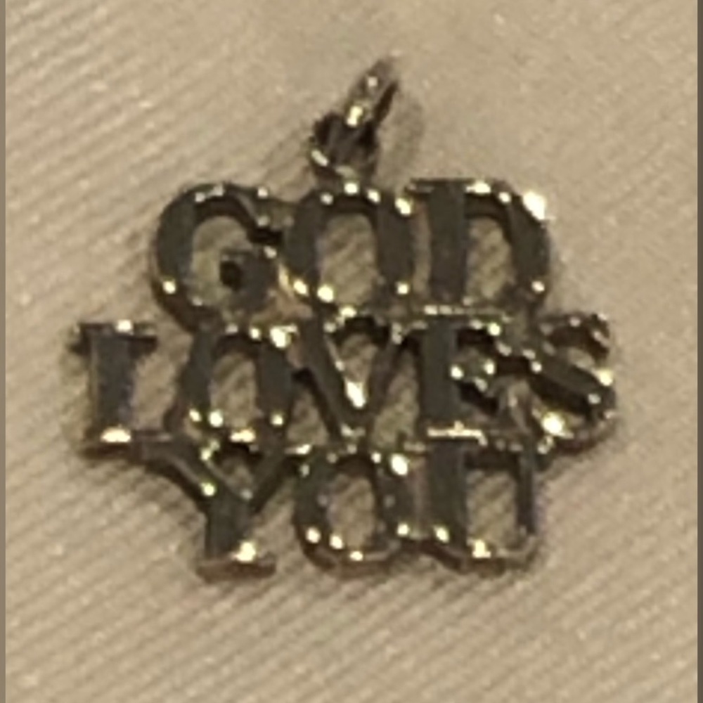 Vintage Tiffany GOD LOVES YOU 925 Pendant
